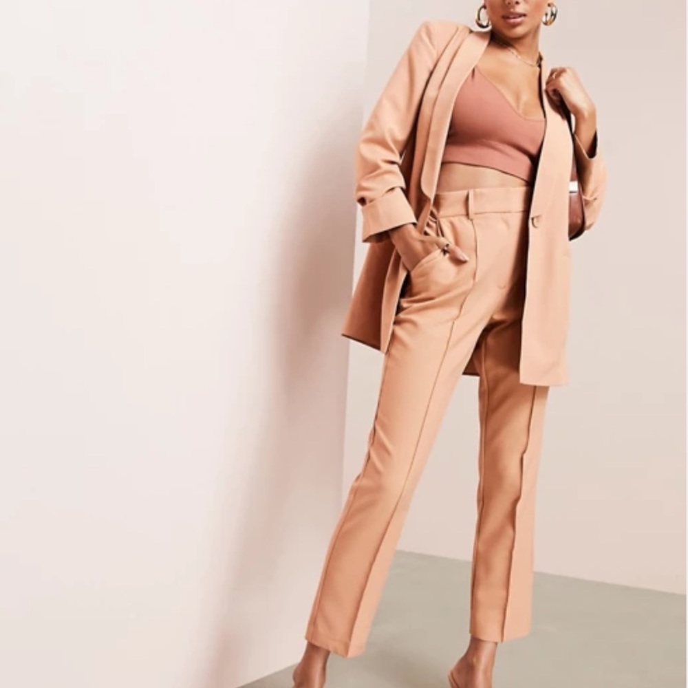 Salmon Pink Pantsuit